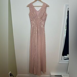 Dress the Population Sandra Pink‎ Sequin Maxi Dress XS